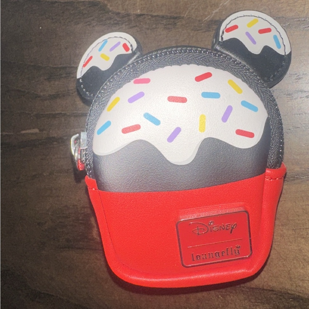 Loungefly Disney Mickey Mouse Sprinkle Cupcake Backpack Charm Accessory